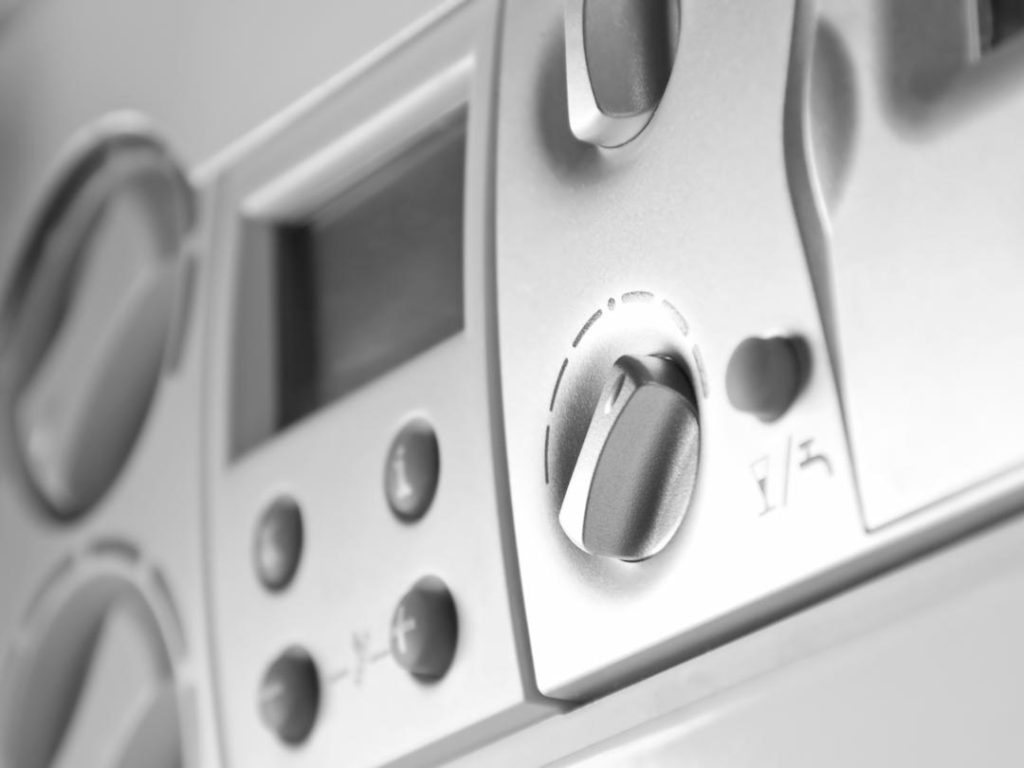 Close Up Of Boiler Control Panel