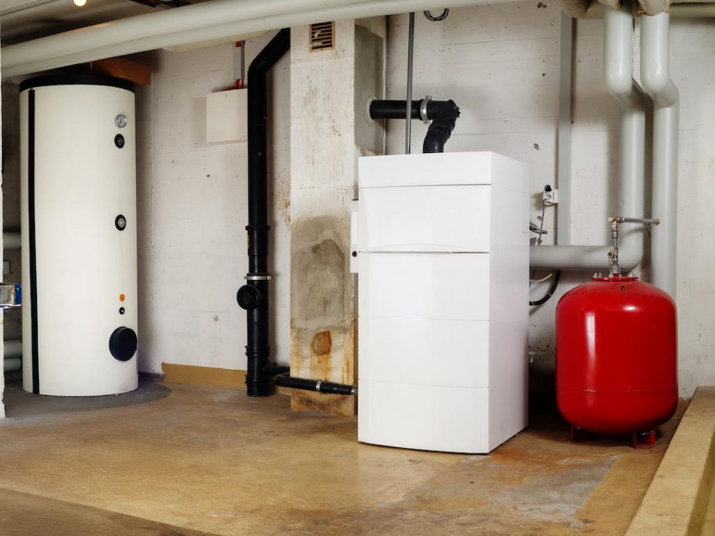 Oil Boiler Installed In Plant Room